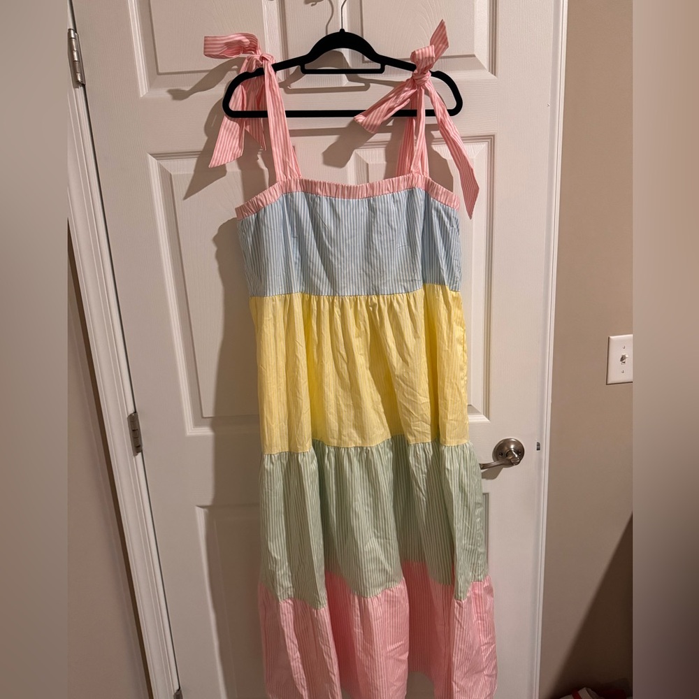 Show Me Your MuMu Pastel Striped Dress